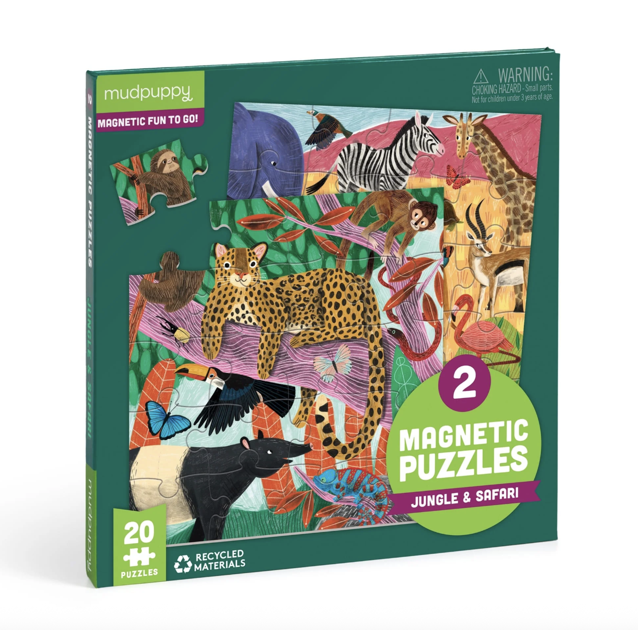 Mudpuppy Jungle & Safari Magnetic Puzzle